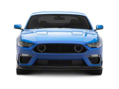 Mach 1 Style Conversion Front Bumper with LED Grille; Unpainted (18-23 Mustang GT, EcoBoost)