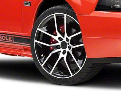 Magnetic Style Gloss Black Machined Wheel; 19x8.5 (99-04 Mustang)