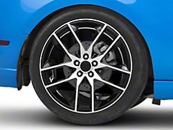 Magnetic Style Gloss Black Machined Wheel; Rear Only; 20x10; 48mm Offset (10-14 Mustang)