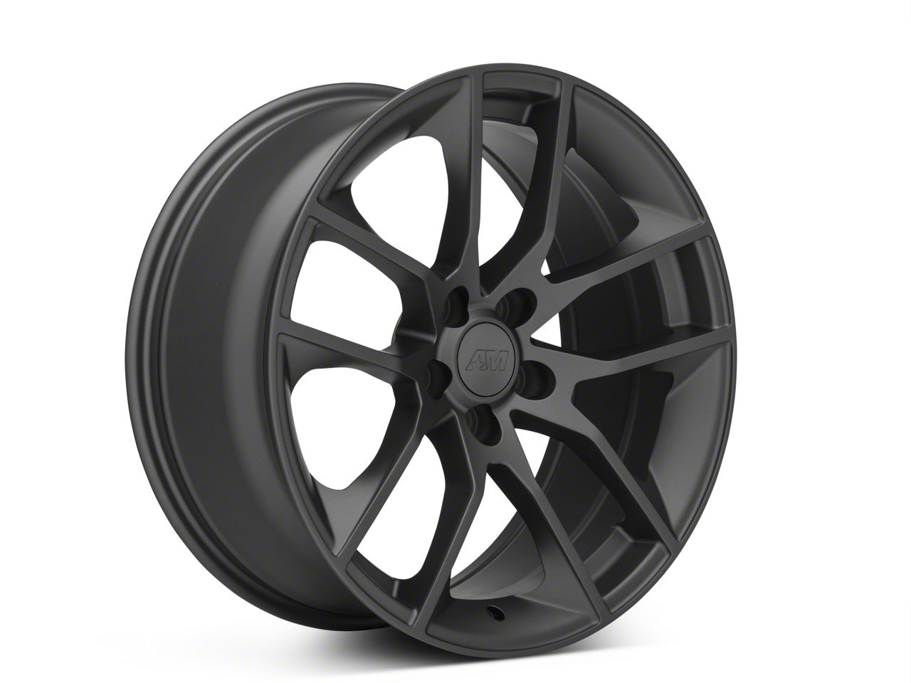 Forgestar Mustang D5 Drag Black Machined Wheel; Rear Only