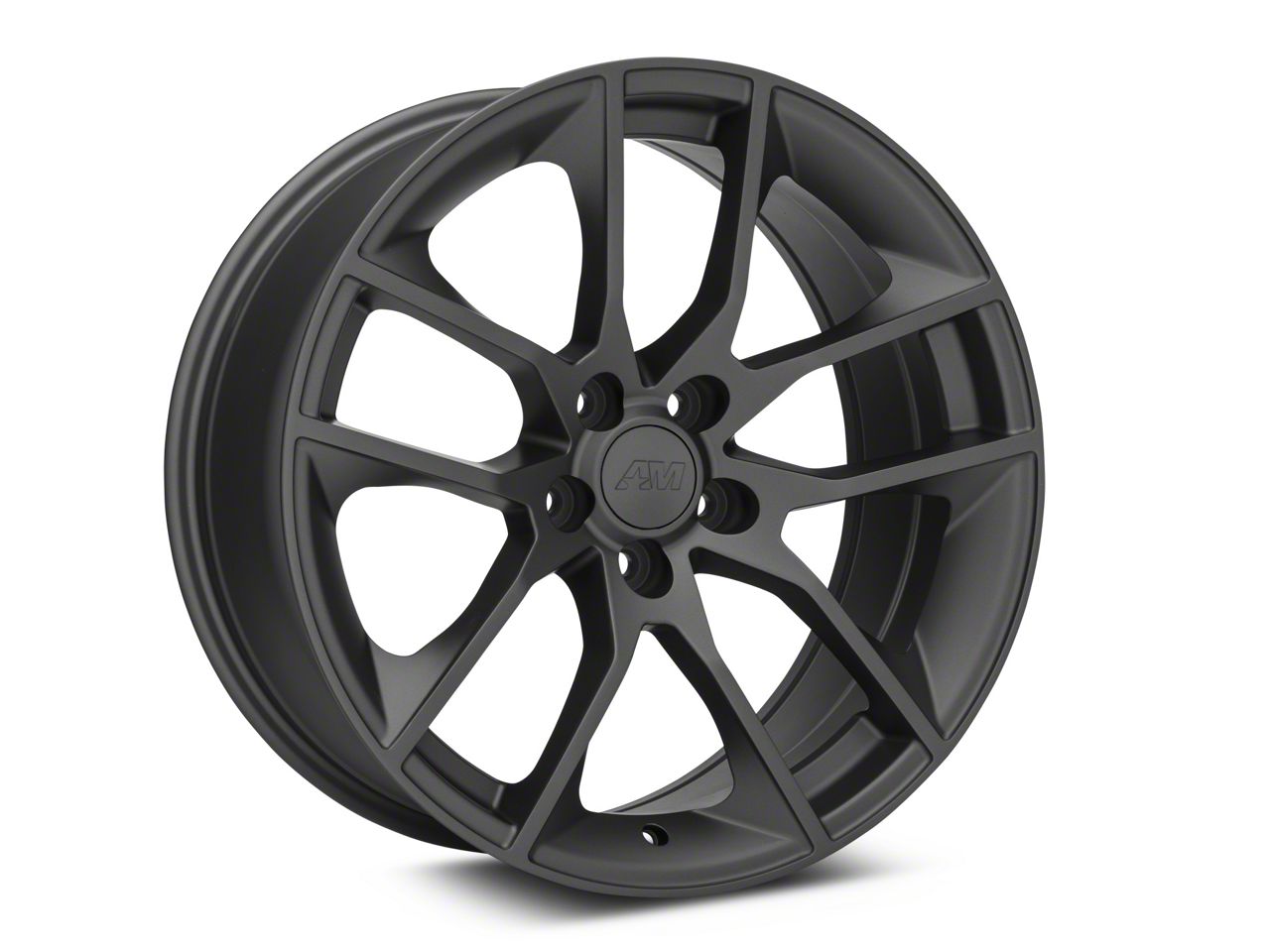 Mustang Magnetic Style Charcoal Wheel; Rear Only; 20x10; 48mm