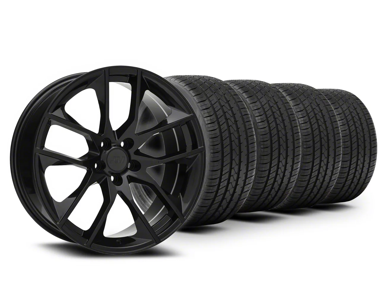Mustang Magnetic Style Gloss Black Wheel; 20x8.5; 30mm
