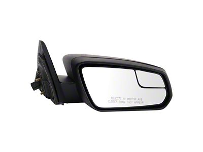 Manual Mirror; Textured Black; Passenger Side (13-14 Mustang)