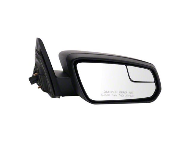 Manual Mirror; Textured Black; Passenger Side (13-14 Mustang)