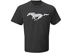 Men's Black Mustang Logo T-Shirt