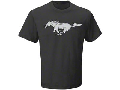 Men's Black Mustang Logo T-Shirt