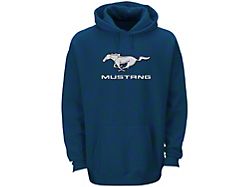 Men's Navy Mustang Hoodie; XXXL 