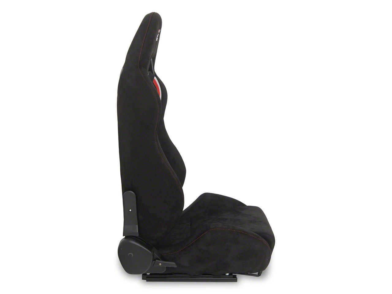 J2 Engineering Pair Of Universal Racing Seat With Adjustable Glides Side Mount Adapters, Stitching Mesh Suede Style Fabric Injection-Molded Foam, 38 - View #9