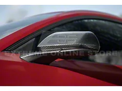 Mirror Covers; Carbon Fiber (15-25 Mustang w/o Blind Spot Mirrors)