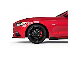 MLC Style Rocker Panel Winglets; Satin Black Vinyl (15-23 Mustang GT, EcoBoost, V6)