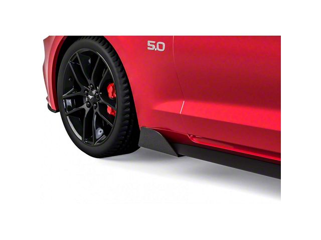 MLC Style Rocker Panel Winglets; Textured Black (15-23 Mustang GT, EcoBoost, V6)