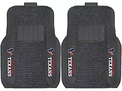 Molded Front Floor Mats with Houston Texans Logo (Universal; Some Adaptation May Be Required)