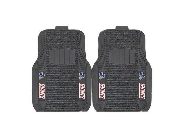 Molded Front Floor Mats with New York Giants Logo (Universal; Some Adaptation May Be Required)