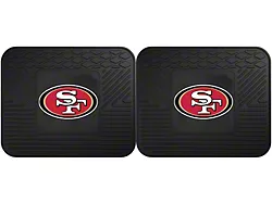 Molded Rear Floor Mats with San Francisco 49ers Logo (Universal; Some Adaptation May Be Required)