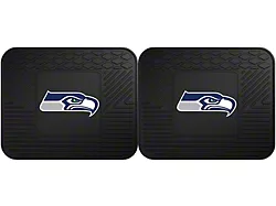 Molded Rear Floor Mats with Seattle Seahawks Logo (Universal; Some Adaptation May Be Required)