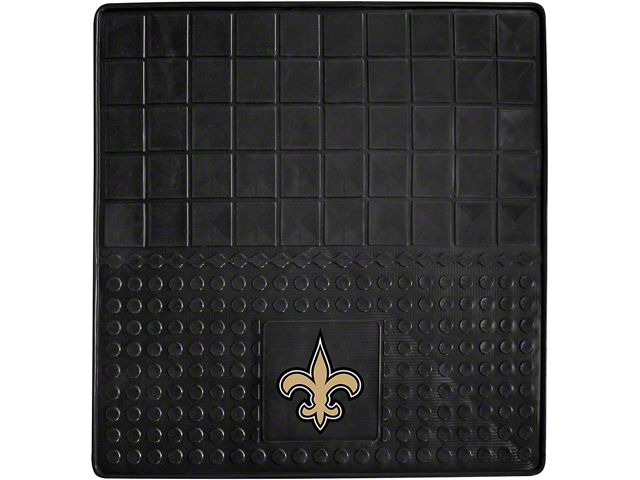 Molded Trunk Mat with New Orleans Saints Logo (Universal; Some Adaptation May Be Required)