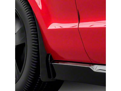 Mud Flaps; Front; Matte Black Vinyl (10-14 Mustang)