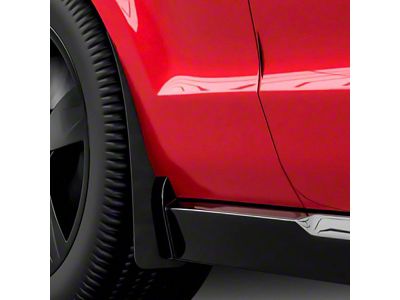 Mud Flaps; Front; Matte Black Vinyl (10-14 Mustang GT, V6)