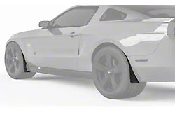 Mud Flaps; Front and Rear; Carbon Flash Metallic Vinyl (10-14 Mustang)