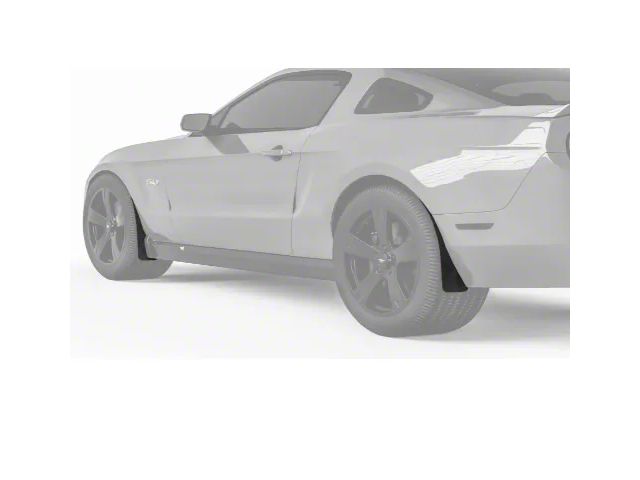 Mud Flaps; Front and Rear; Carbon Flash Metallic Vinyl (10-14 Mustang)