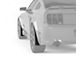 Mud Flaps; Front and Rear; Gloss Carbon Fiber Vinyl (05-09 Mustang GT, V6)