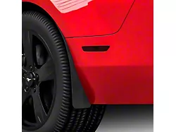 Mud Flaps; Front and Rear; Matte Black Vinyl (10-14 Mustang GT, V6)