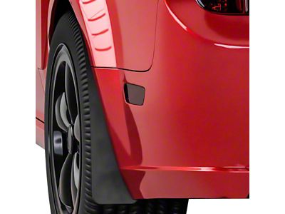 Mud Flaps; Front and Rear; Textured Black (05-09 Mustang GT, V6)