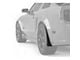 Mud Flaps; Rear; Dry Carbon Fiber Vinyl (05-09 Mustang GT, V6)