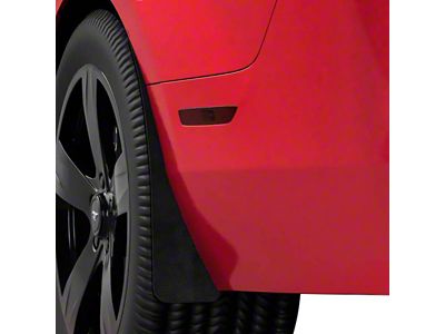 Mud Flaps; Rear; Matte Black Vinyl (10-14 Mustang GT, V6)