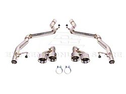 Muffler Delete Axle-Back Exhaust System with Quad Polished Tips (24-25 Mustang GT w/o Active Exhaust)