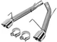Muffler Delete Axle-Back Exhaust System with Polished Tips (05-10 Mustang GT, GT500)