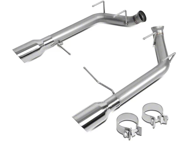 Muffler Delete Axle-Back Exhaust System with Polished Tips (11-14 Mustang GT; 11-12 Mustang GT500)