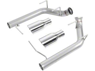 Muffler Delete Axle-Back Exhaust System with Polished Tips (11-14 Mustang GT; 11-12 Mustang GT500)