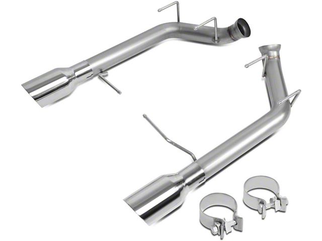 Muffler Delete Axle-Back Exhaust System with Polished Tips (15-23 Mustang EcoBoost w/o Active Exhaust)
