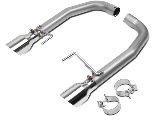 Muffler Delete Axle-Back Exhaust System with Polished Tips (15-17 Mustang GT)