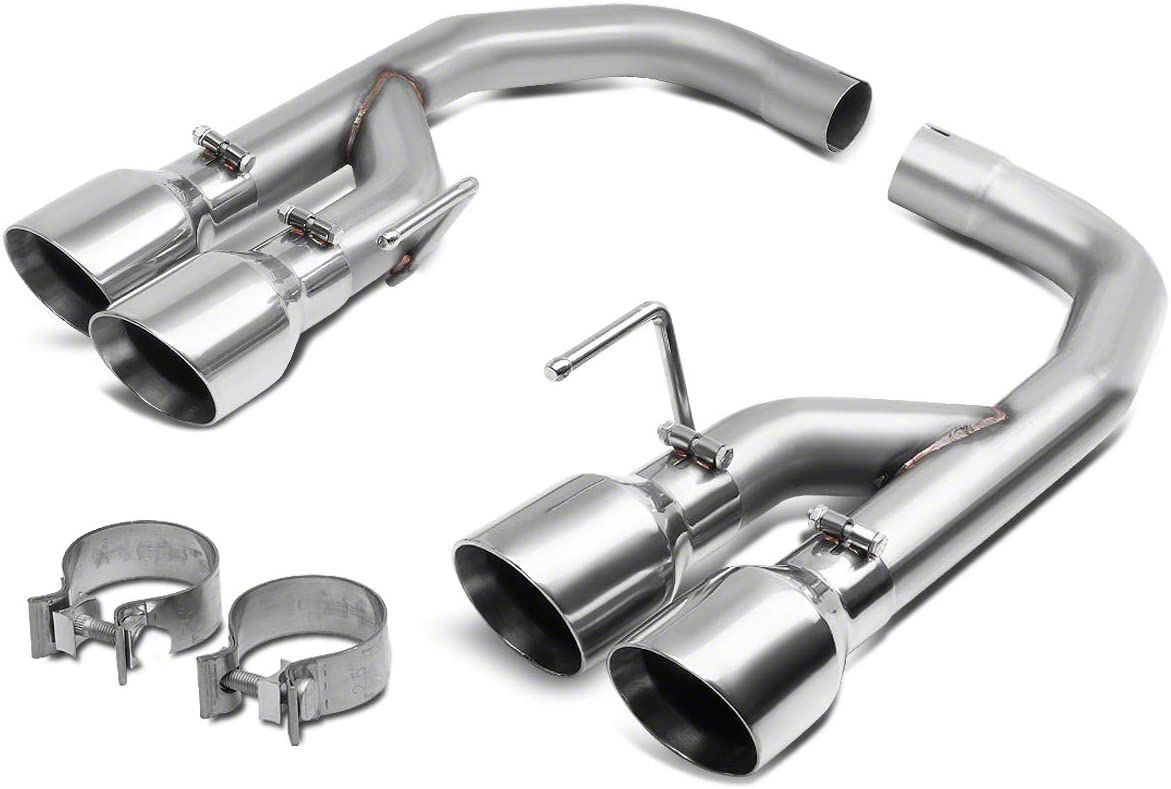 Mustang Muffler Delete AxleBack Exhaust with Polished Tips (1823