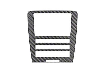 Navigation Radio Display Accent Trim; Domed Carbon Fiber (10-14 Mustang)