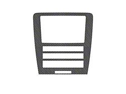 Navigation Radio Display Accent Trim; Raw Carbon Fiber (10-14 Mustang)