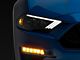 AlphaRex NOVA-Series LED Projector Headlights; Alpha Black Housing; Clear Lens (18-23 Mustang GT, EcoBoost)