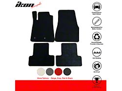 Nylon Carpet Front and Rear Floor Mats; Black (05-09 Mustang)