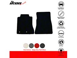 Nylon Carpet Front and Rear Floor Mats; Black (15-25 Mustang)