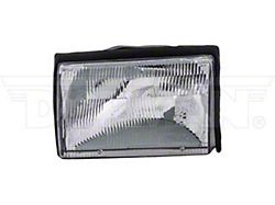 OE Style Headlight; Chrome Housing; Clear Lens; Driver Side (87-93 Mustang)
