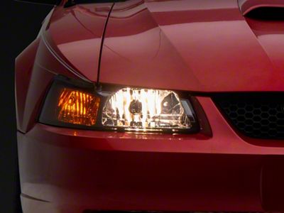 OE Style Headlights; Chrome Housing; Smoked Lens (99-04 Mustang)