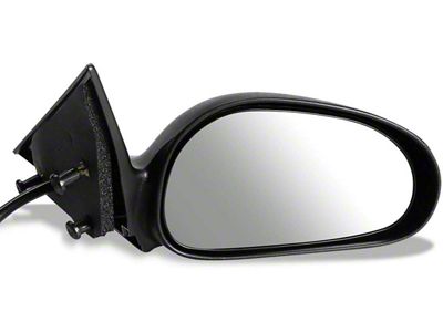 OE Style Powered Side Mirror; Black; Passenger Side (96-98 Mustang)