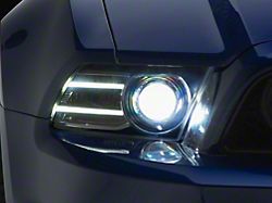 OE Style Projector Headlight; Black Housing; Clear Lens; Driver Side (13-14 Mustang)