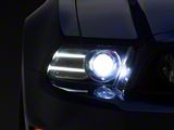 OE Style Projector Headlight; Black Housing; Clear Lens; Passenger Side (13-14 Mustang w/ Factory HID Headlights)