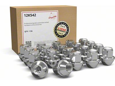 OEM Factory Style Black Lug Nut Kit; 13/16-Inch; Set of 20 (05-14 Mustang)
