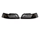 OEM Style Amber Crystal Headlights; Black Housing; Smoked Lens (99-04 Mustang)