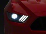 OEM Style Headlight; Black Housing; Clear Lens; Driver Side (15-17 Mustang; 18-22 Mustang GT350, GT500 w/ Factory HID Headlights)
