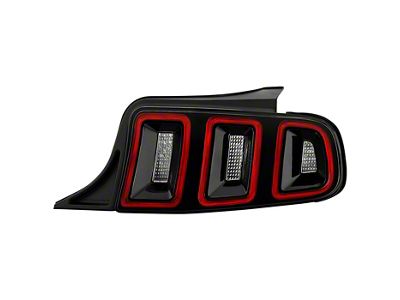 OEM Style Tail Light; Black Housing; Red/Clear Lens; Passenger Side (13-14 Mustang)